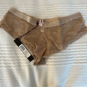 SHEERGILT Natalia Boy Short Nude Large NWT